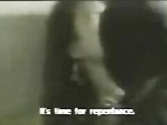 a hot girl in a brutal rape porn movie where she is forced to partake in a violent and rough sex scene without consent.